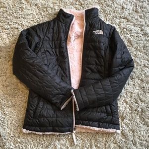 The Northface size large girls reversible coat
